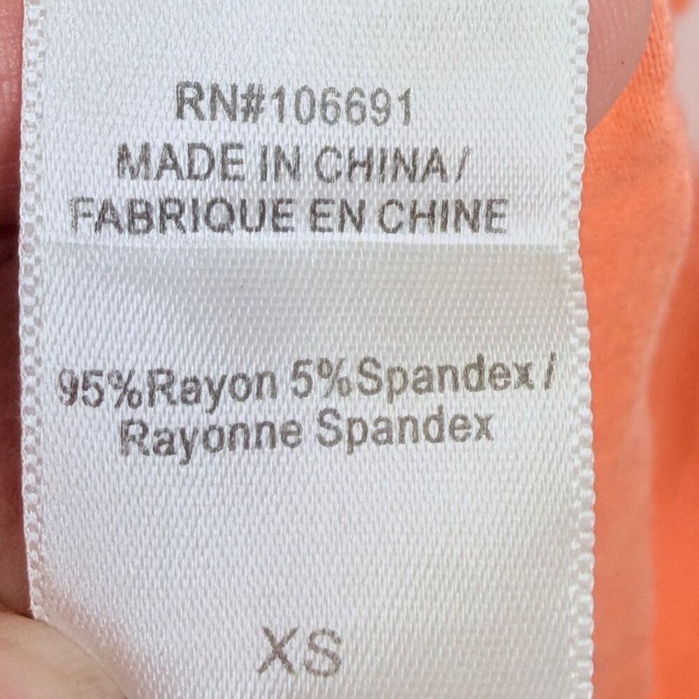 Young Fabulous & Broke Strapless Tie Dye Maxi Dress Womens XS Orange Pink Jersey - Picture 9 of 10